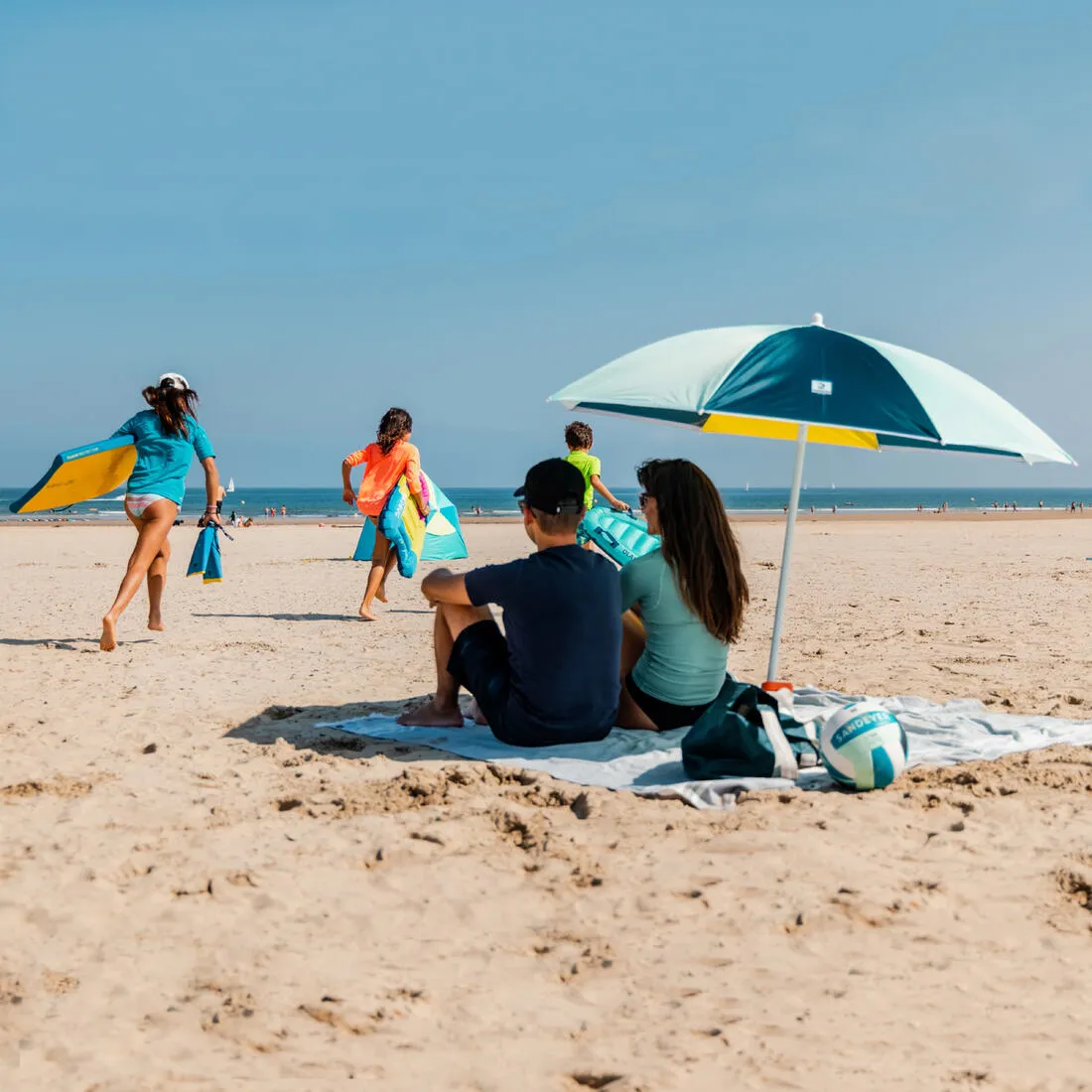 2 Person Beach Umbrella UPF50  - Windstop