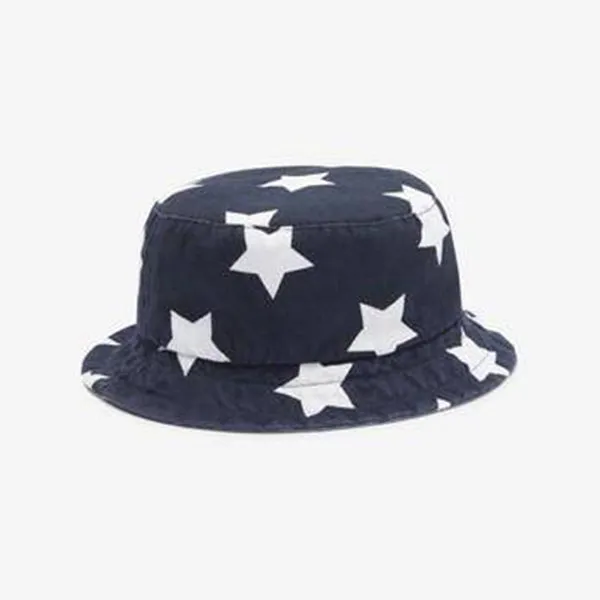 2PK NAVY STAR FISHER HAT (3MTHS-9MTHS)