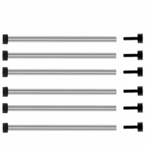 3 SET TUBE BAR & SCREW FOR BELL & ROSS BR-01 LEATHER RUBER STRAP BAND BLACK PVD