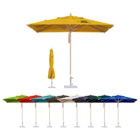 3x3m Wind-resistant Square Stock Colour Outdoor Umbrella