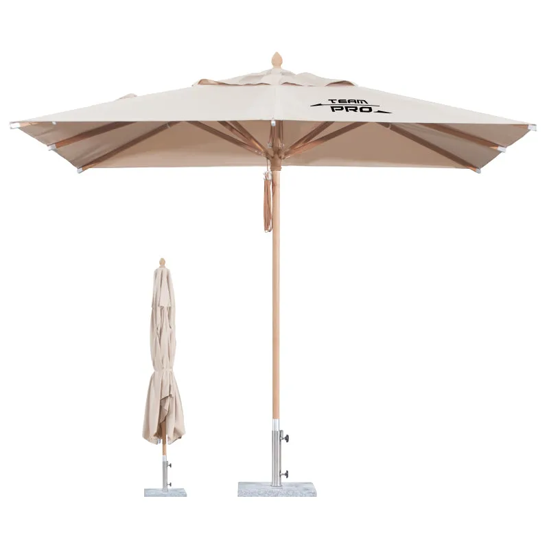 3x3m Wind-resistant Square Stock Colour Outdoor Umbrella