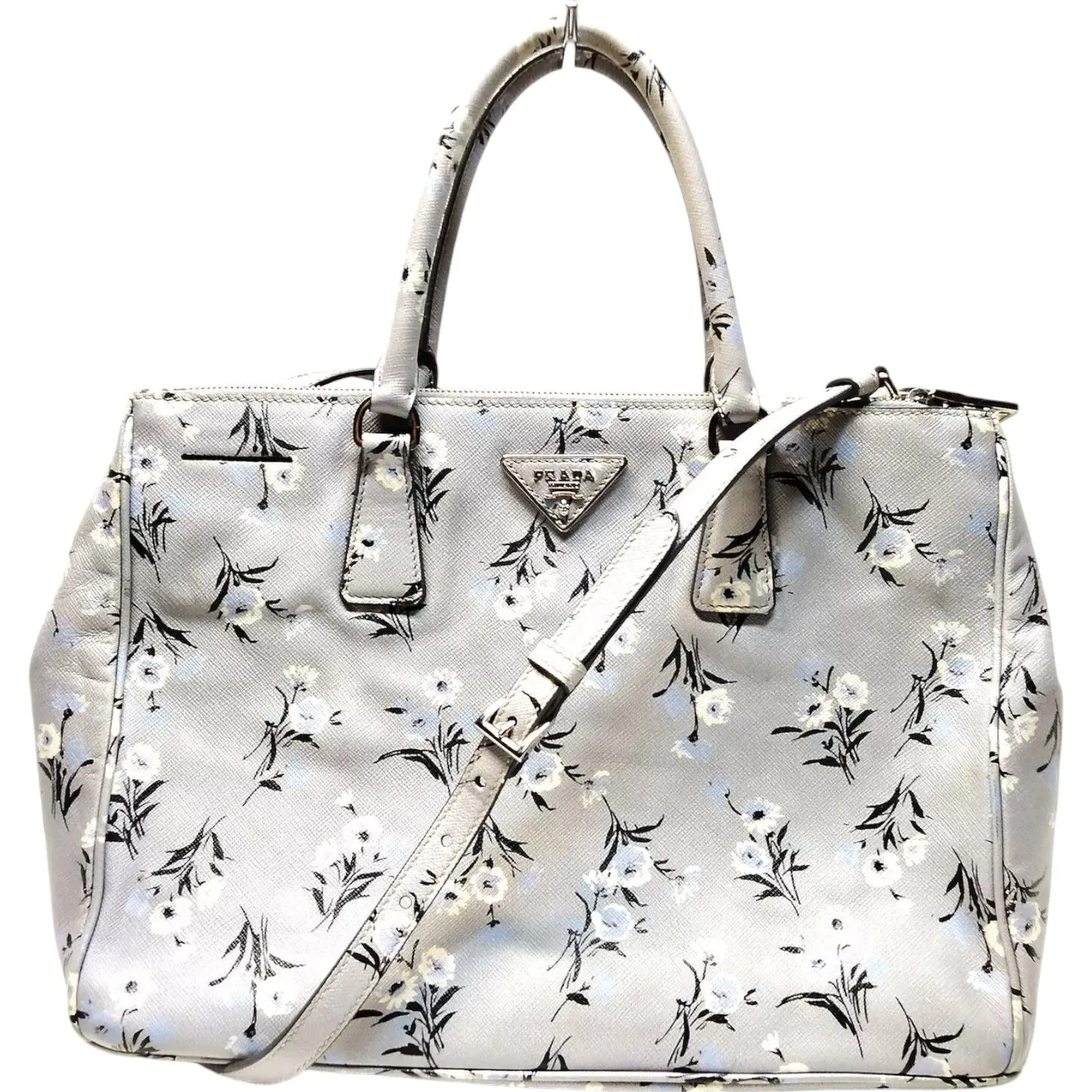 431458AZ (X6) Prada Crossbody Bag Gray PVC