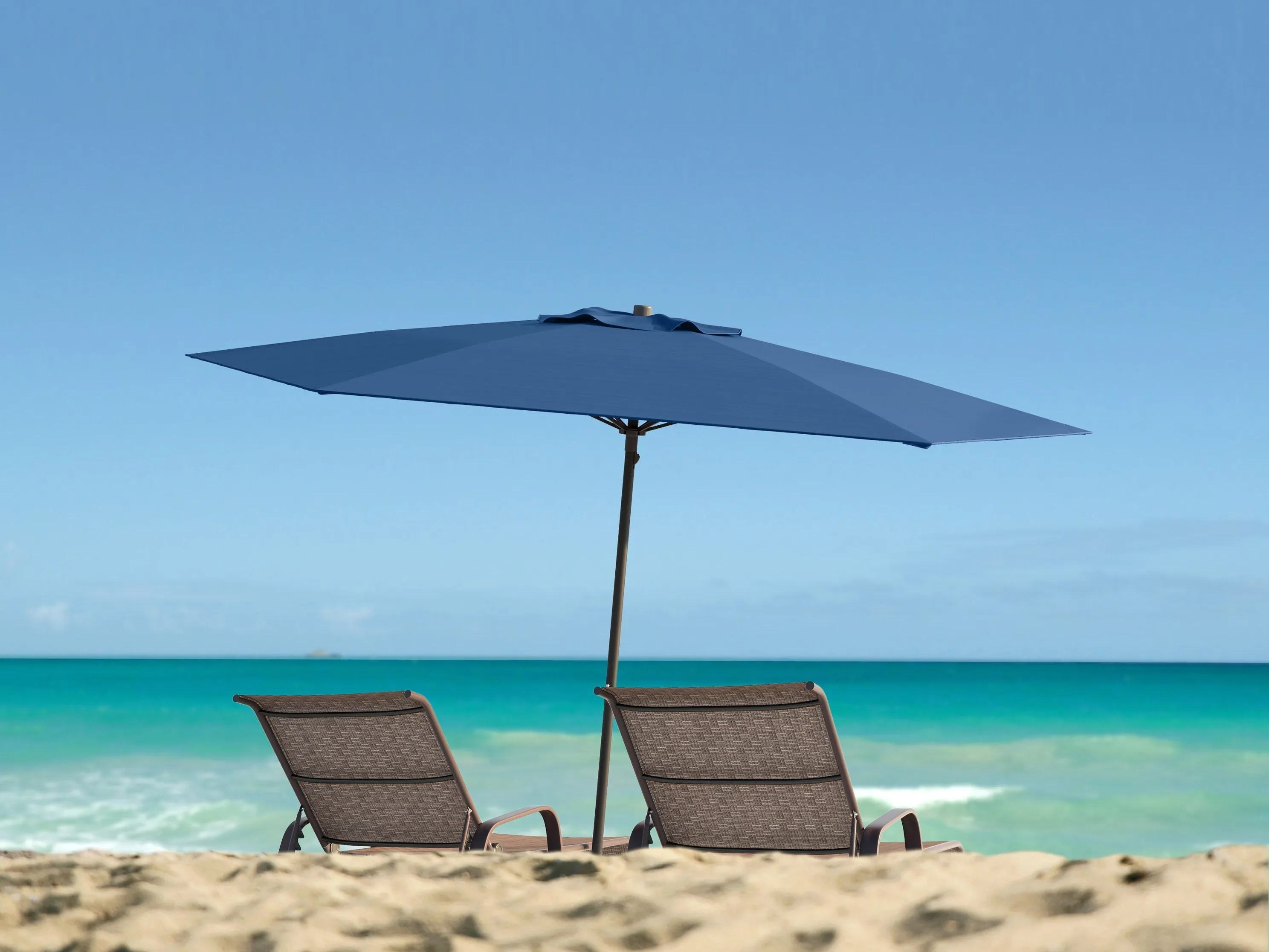 7.5ft Cobalt Blue Beach Umbrella