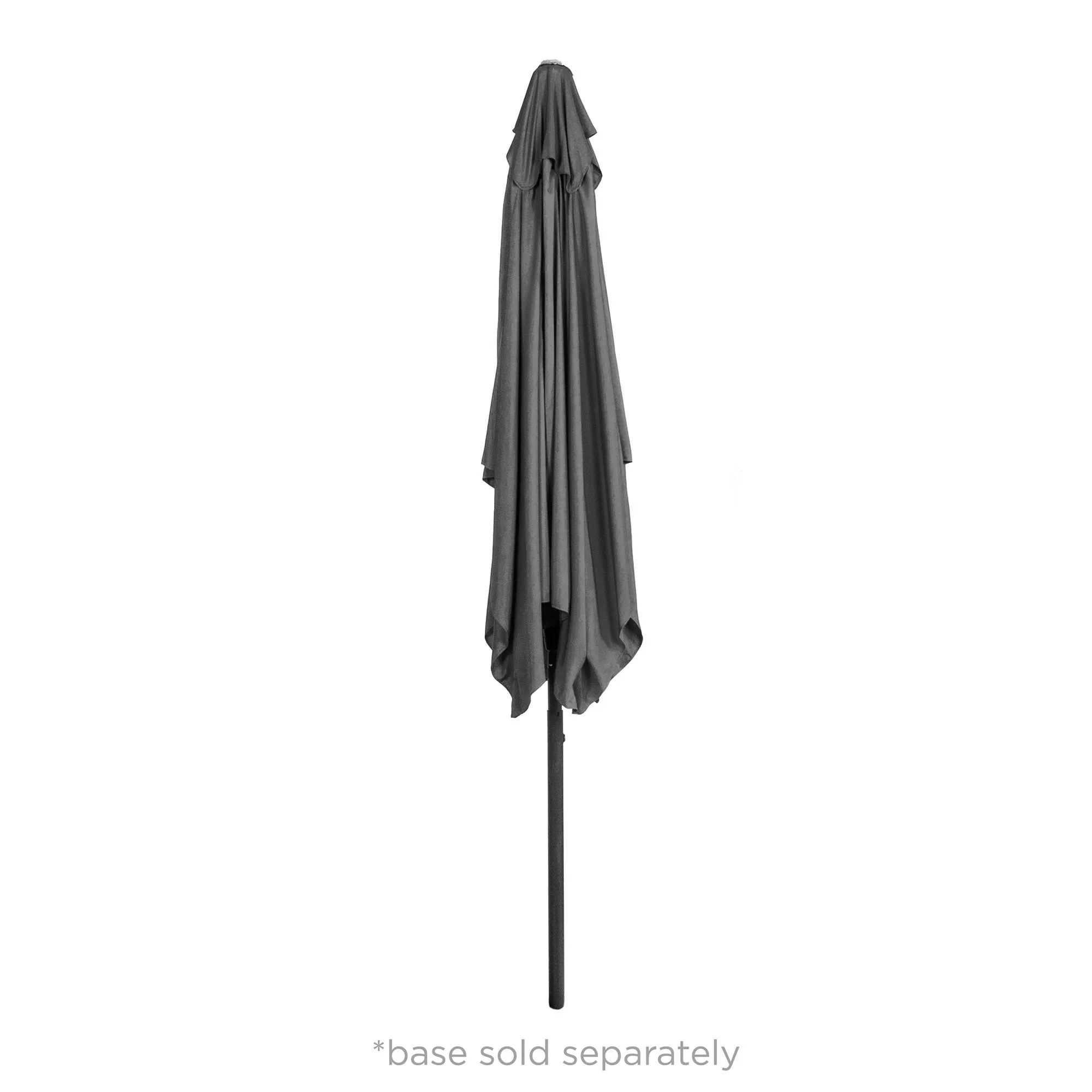 8x11ft Rectangular Patio Umbrella w/ Easy Crank, UV-Resistant Fabric