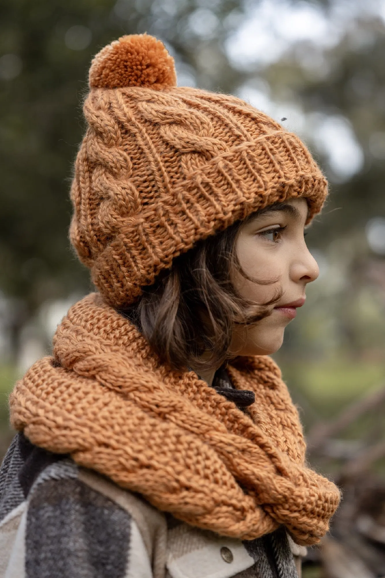 ACORN KIDS - FREE SPIRIT BEANIE: CARAMEL
