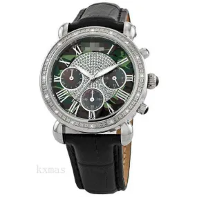Affordable Stylish Crocodile Leather 20 mm Replacement Watch Band JB-6233L-A_K0015127