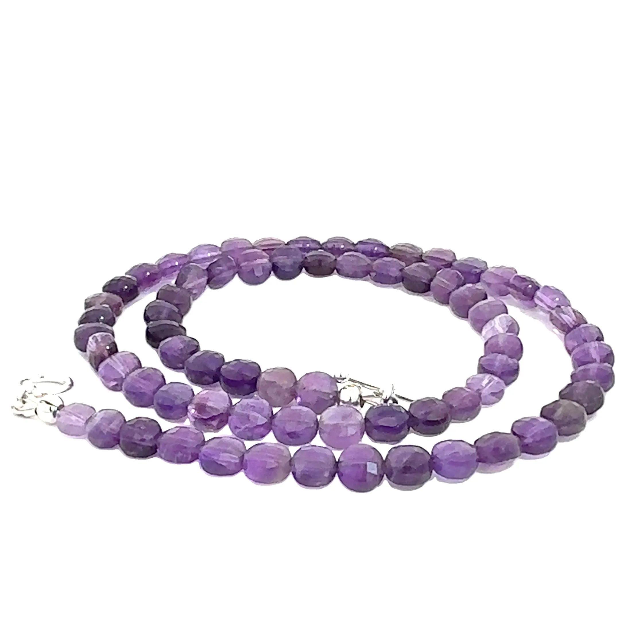 Amethyst beaded Gemstone necklace, jewelry