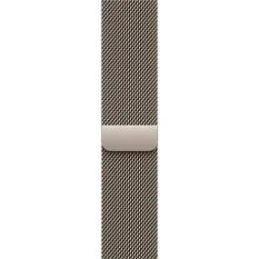 Apple Watch 49mm Natural Titanium Milanese Loop [Large]