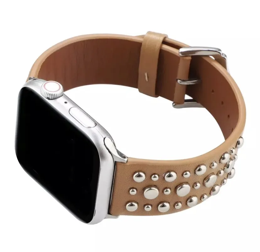 Apple Watch Band Leather With Rivets