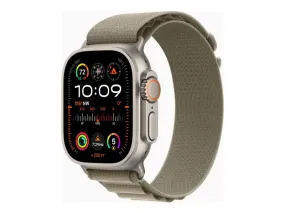 Apple Watch Ultra 2 - 49 Mm - Titanium - Smart Watch With Alpine Loop - Textile - Olive - Band Size: L - 64 Gb - Wi-Fi,