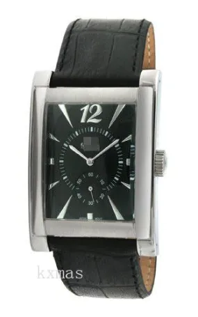 Bargain And Stylish Leather 23 mm Wristwatch Band 902BK_K0023613