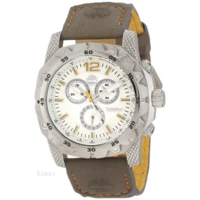 Bargain Elegant Leather 25 mm Watch Wristband 13318JS-04A_K0020431