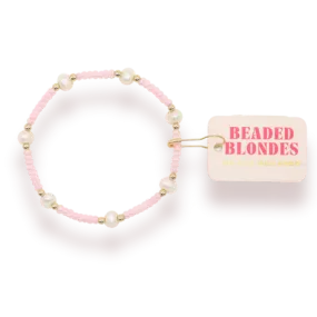 Beaded Blondes | Pink Luster Pearl Bracelet