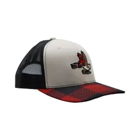 Beloit Sky Carp OC Red Flannel Trucker Hat
