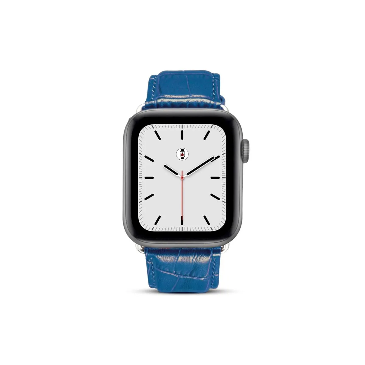 Blue Crocodile Grain Leather Band