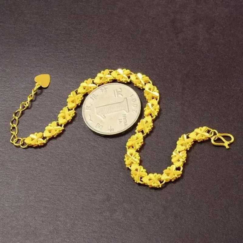 Bracelet Jewelry Brass Gold Plated Lucky Bracelet Model-04