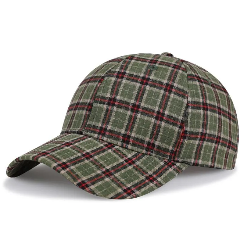 Bretagne Plaid Baseball Cap