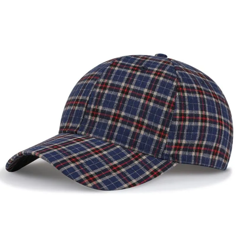 Bretagne Plaid Baseball Cap