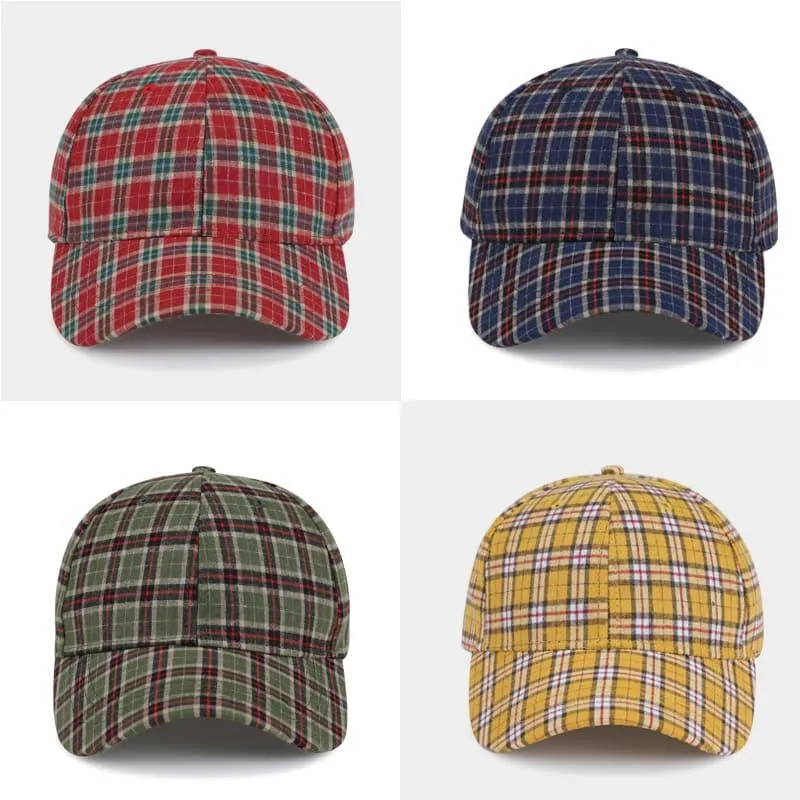 Bretagne Plaid Baseball Cap