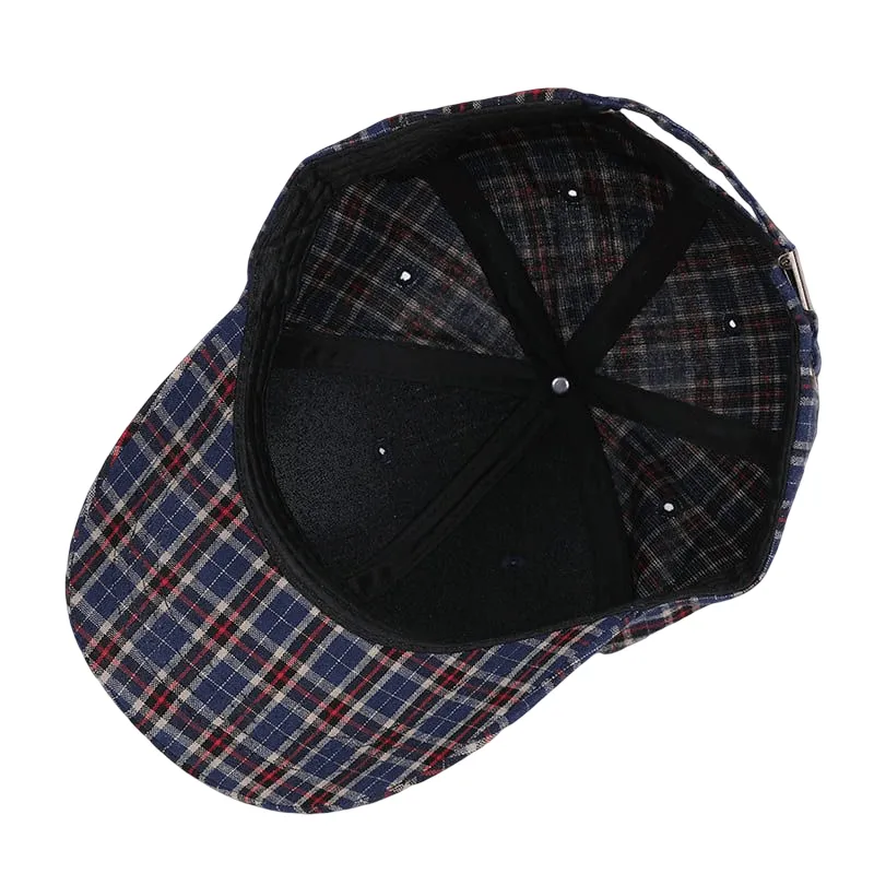Bretagne Plaid Baseball Cap