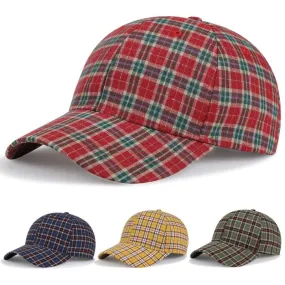 Bretagne Plaid Baseball Cap