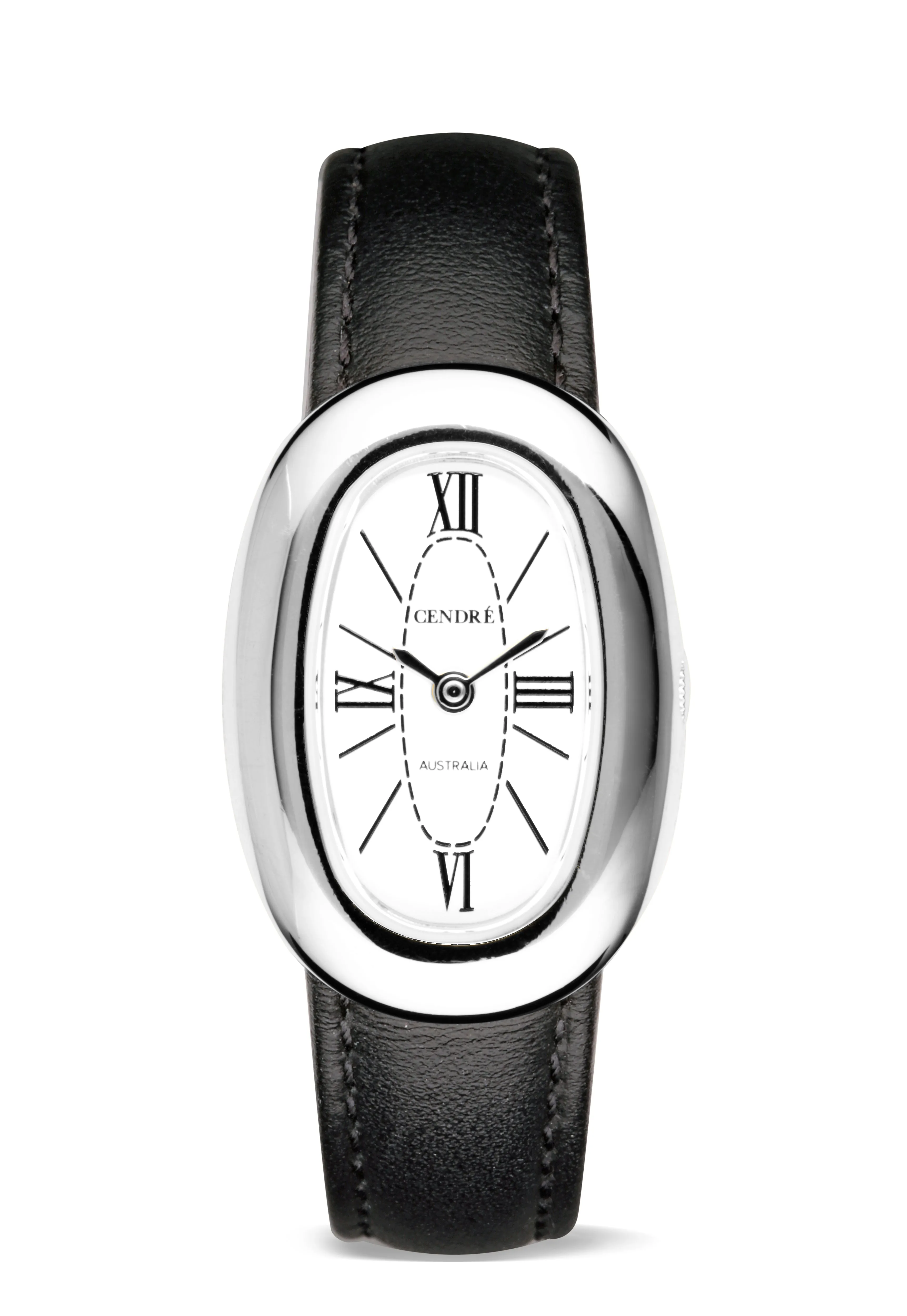 Bridgette Watch | Silver | Smooth Black