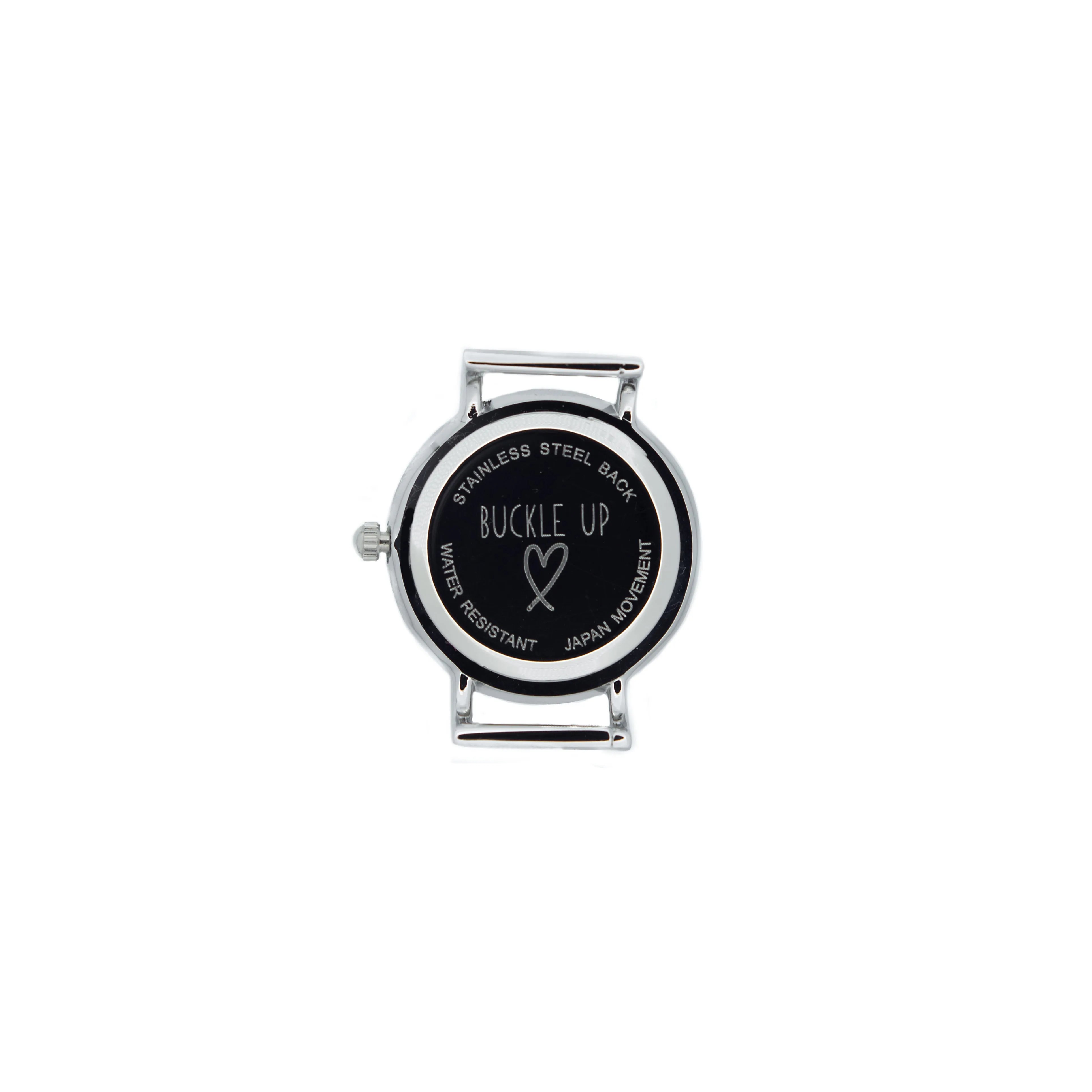 Buckle Up Silver Time Piece