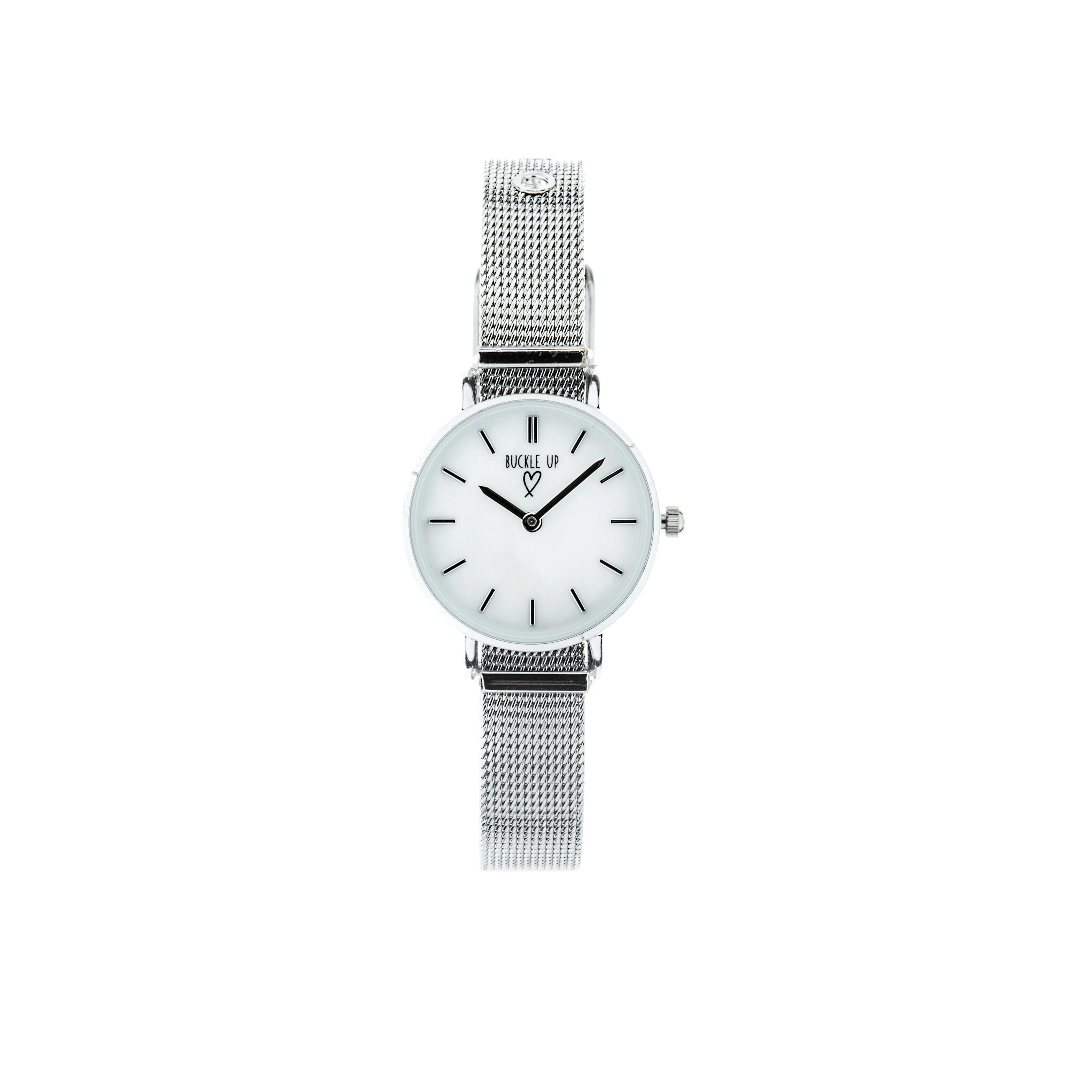 Buckle Up Silver Time Piece