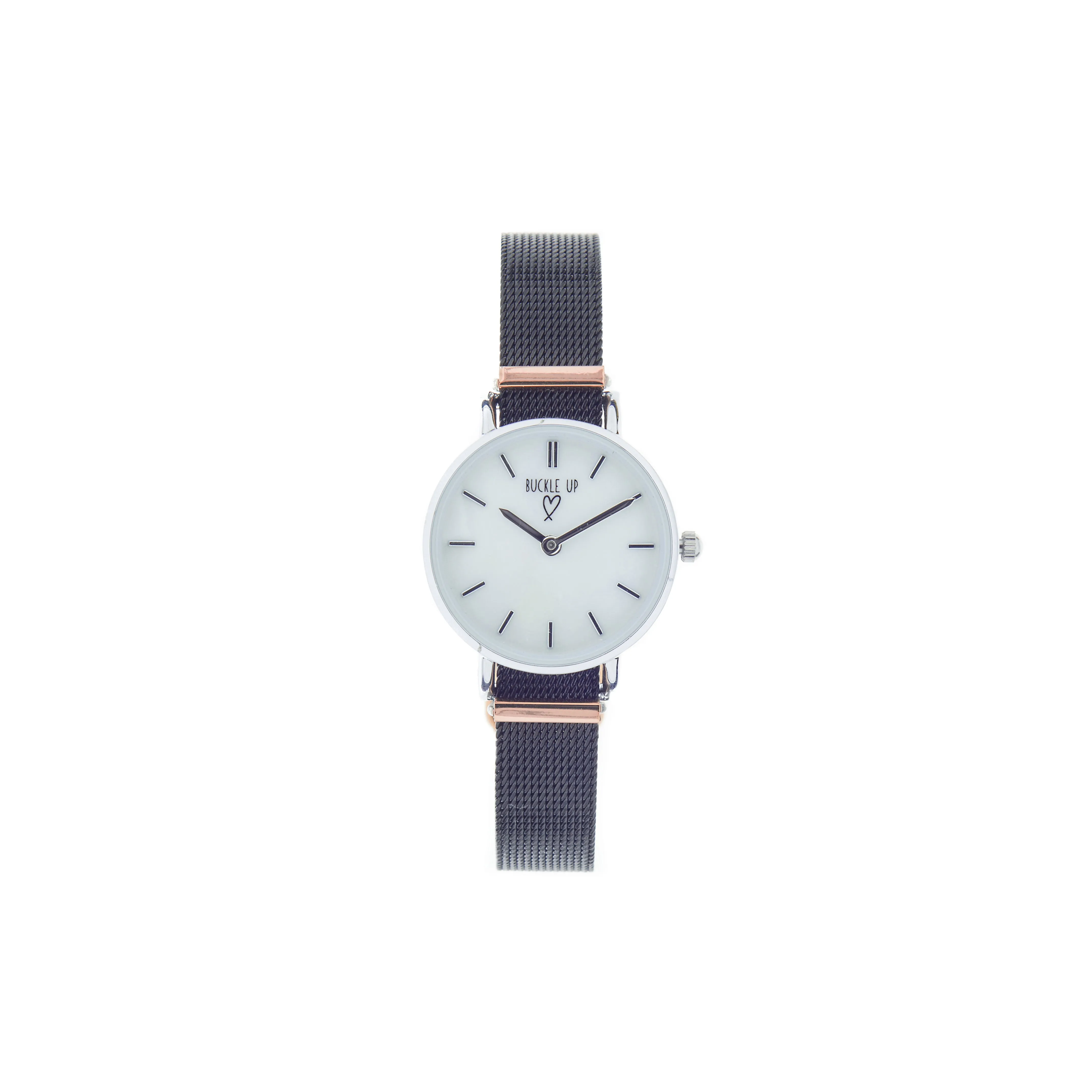 Buckle Up Silver Time Piece
