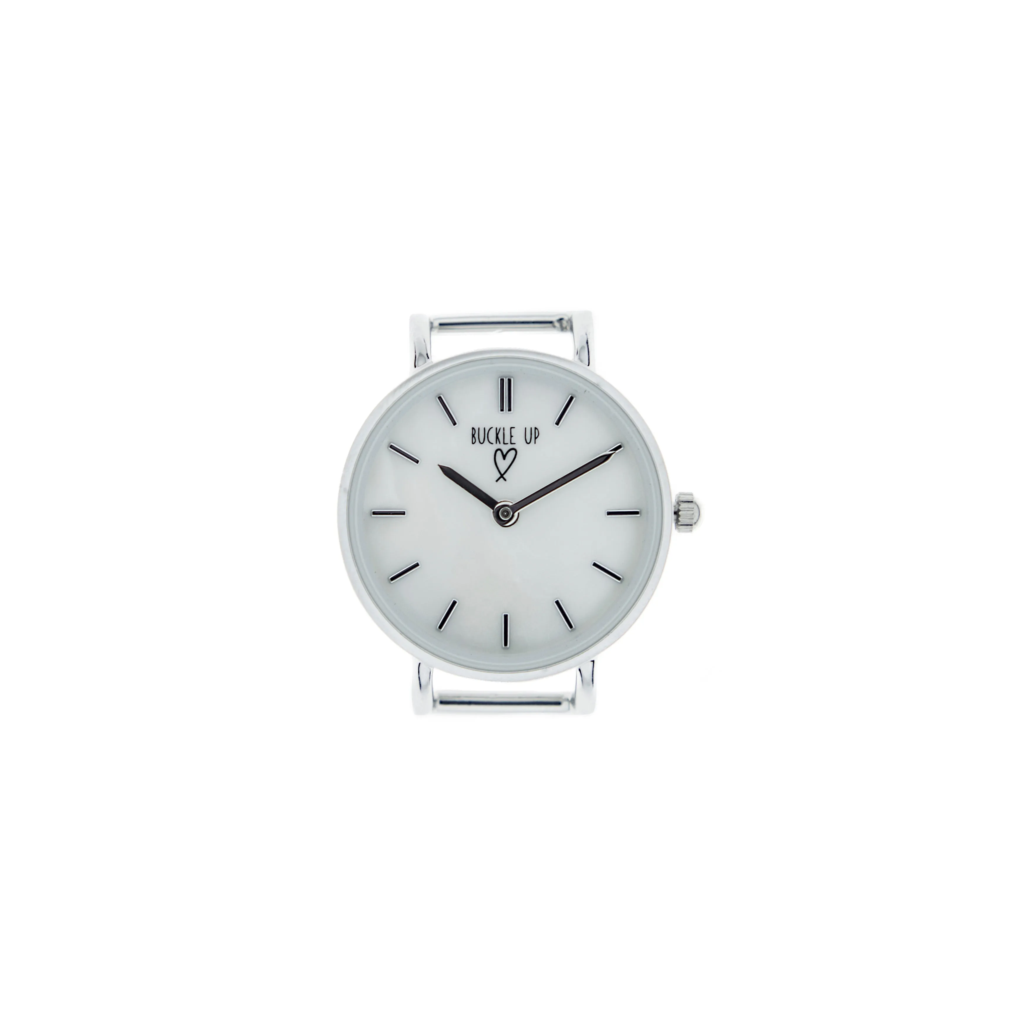 Buckle Up Silver Time Piece