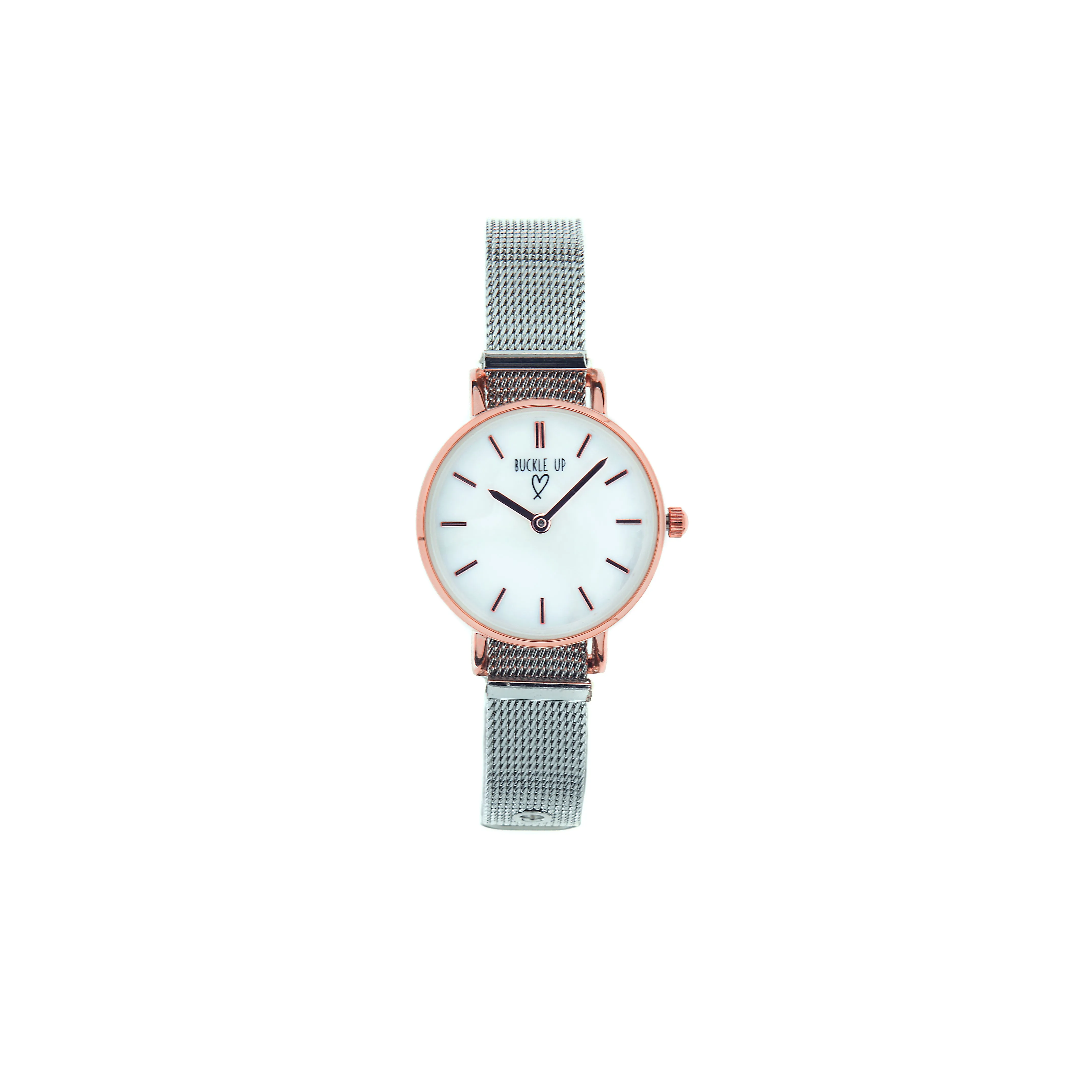 Buckle Up Silver Time Piece