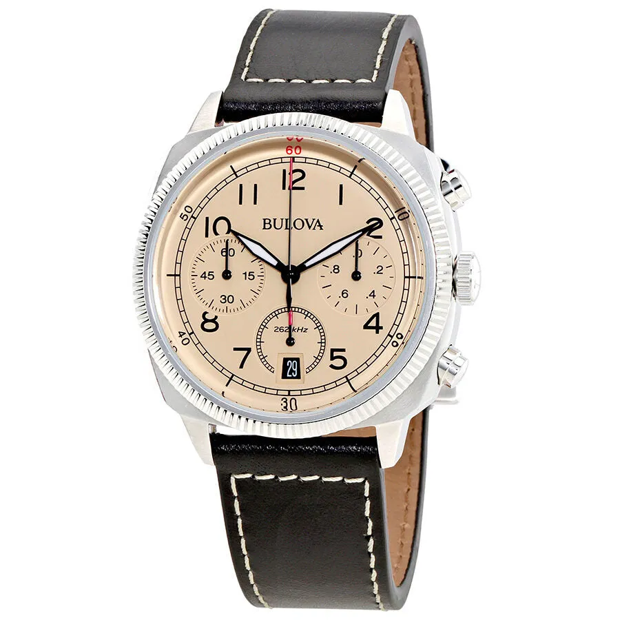 Bulova Chronograph Beige Dial Men's Watch 96B231