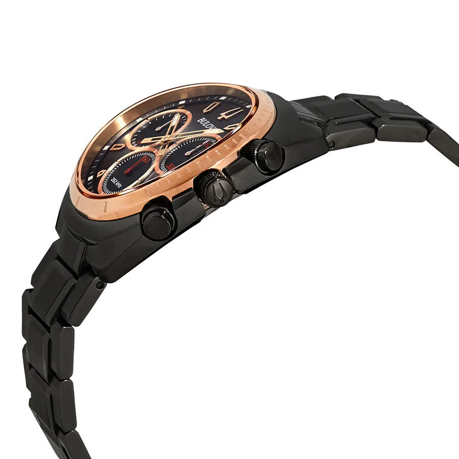 Bulova Curv Chronograph Dark Grey Dial Men's Watch 98A158