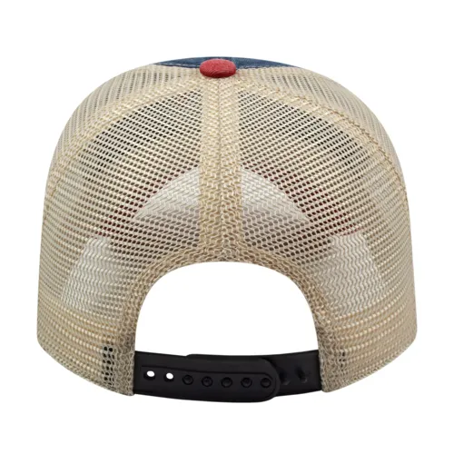 Cap America i3027 - Washed Pigment Dyed Trucker Mesh Cap - Blank