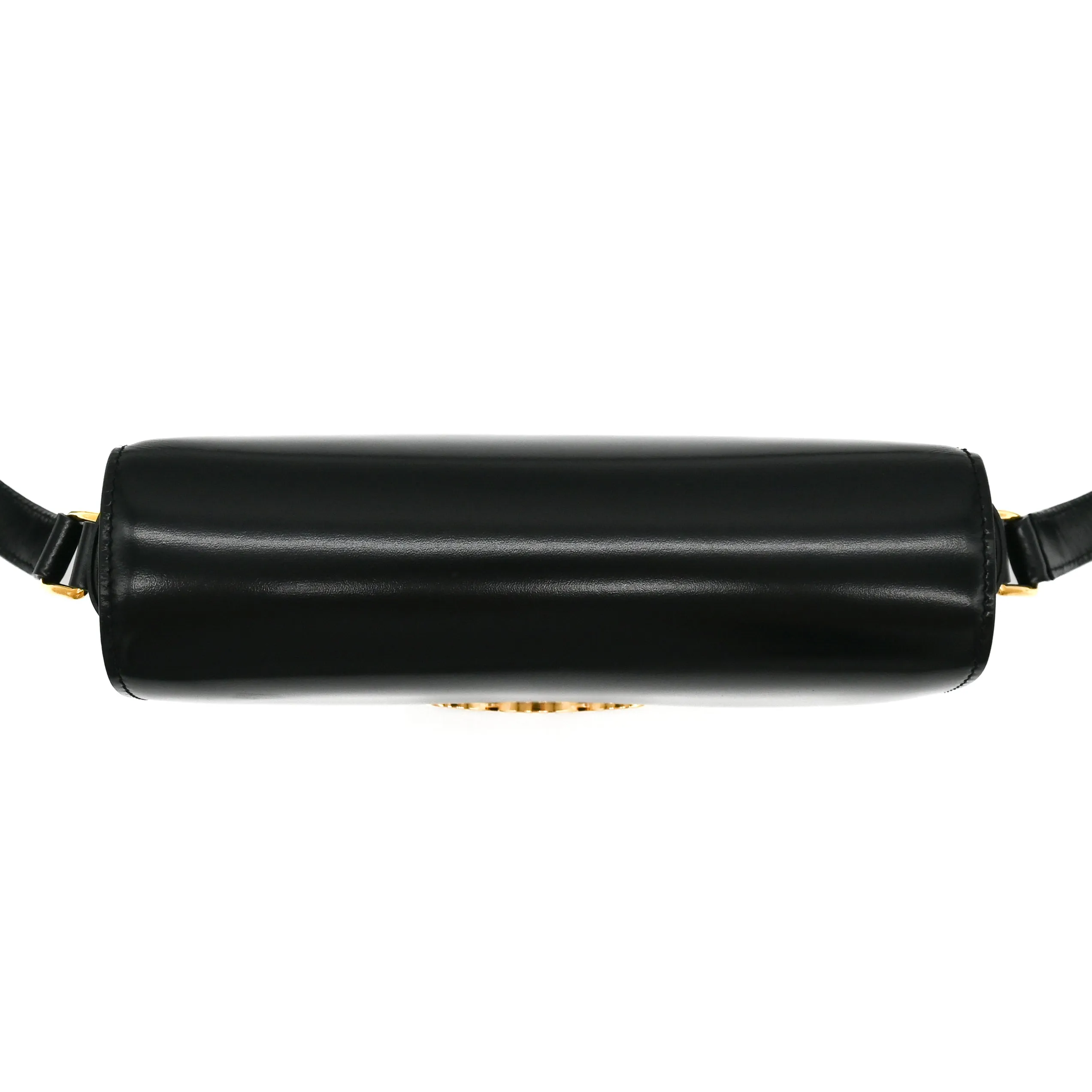 Celine Triomphe Bag in Shiny Black Calfskin