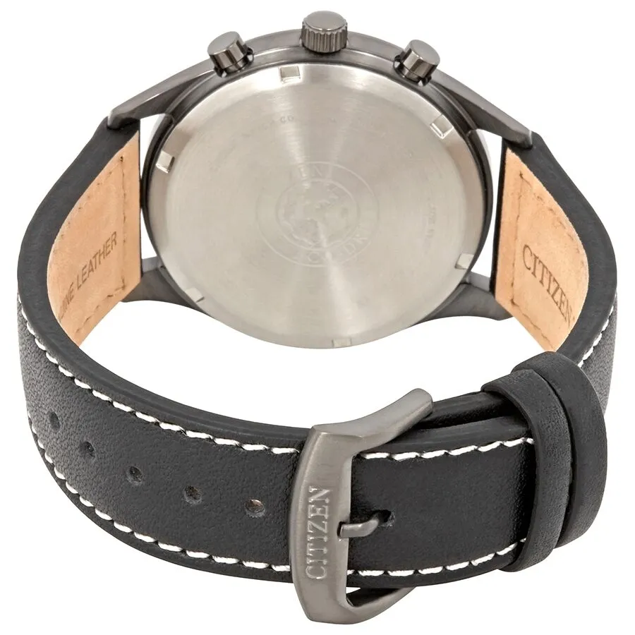 Citizen Chandler Chronograph Eco-Drive Black Dial Men's Watch CA7027-08E