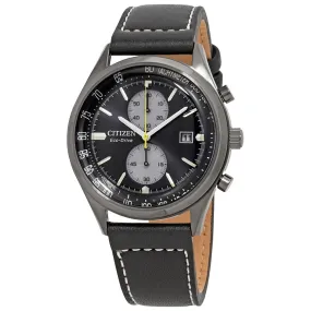 Citizen Chandler Chronograph Eco-Drive Black Dial Men's Watch CA7027-08E