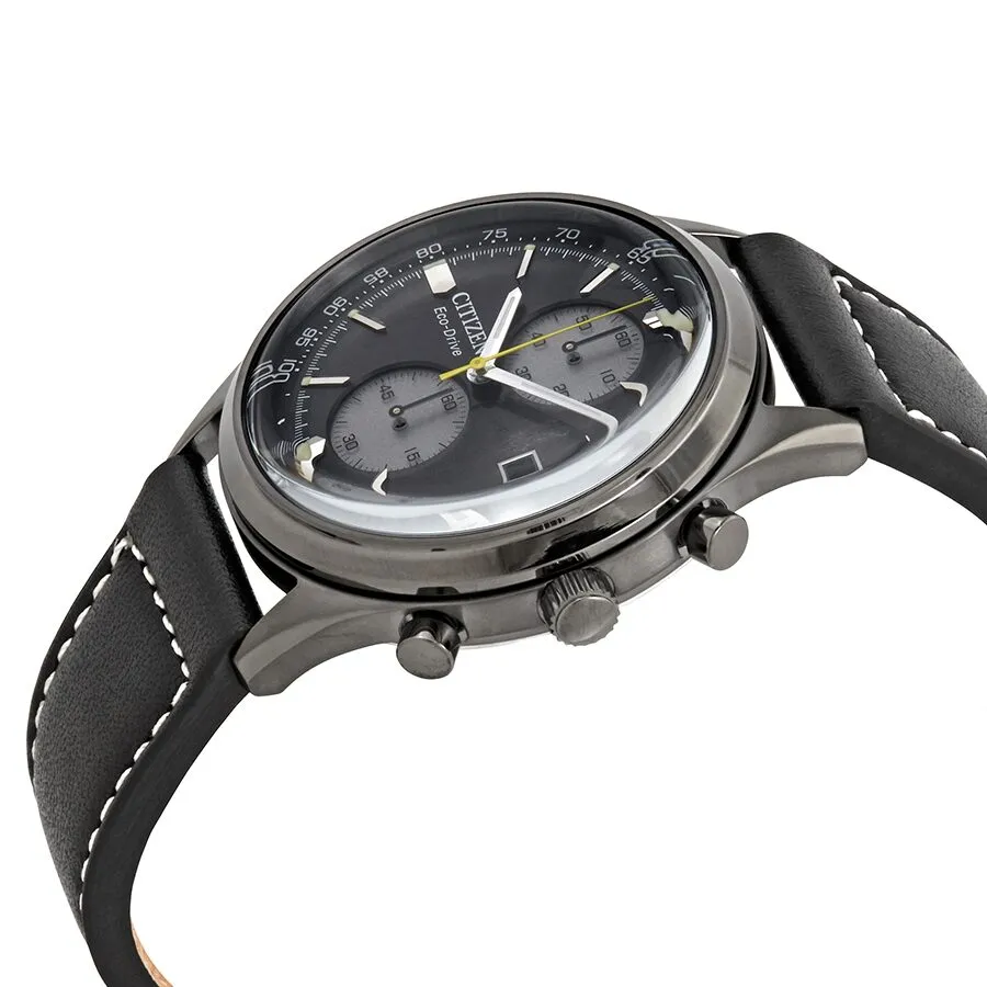 Citizen Chandler Chronograph Eco-Drive Black Dial Men's Watch CA7027-08E