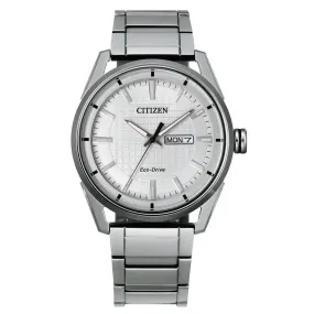 Citizen Men's Eco-Drive Silver Stainless Steel Watch AW0080-57A