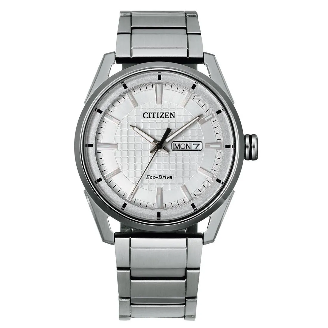 Citizen Men's Eco-Drive Silver Stainless Steel Watch AW0080-57A