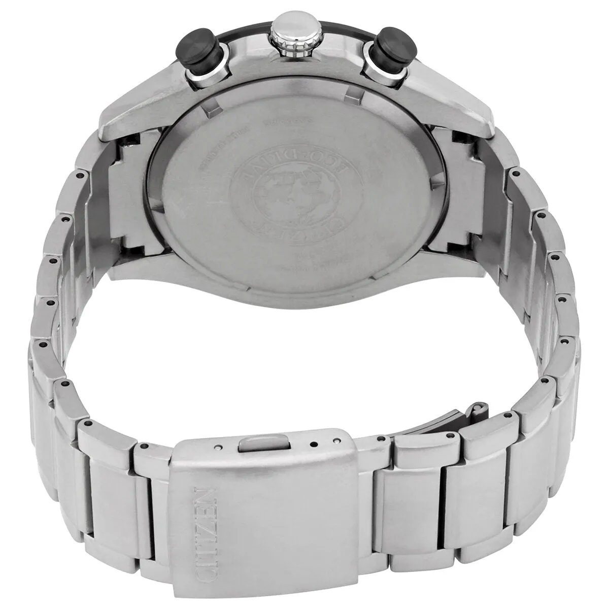 Citizen Silver Dial Eco-Drive Super Titanium Chronograph Watch CA4241-55A