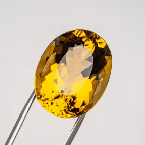 Citrine Oval Cut Gemstone (36.5ct)