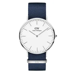 Classic Bayswater 40mm - Silver & Blue Watch