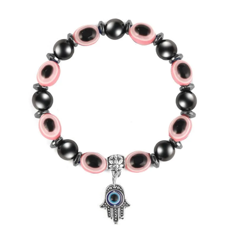 Classic Hamsa Hand-Beaded Bracelet