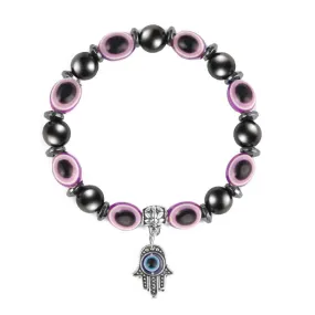 Classic Hamsa Hand-Beaded Bracelet