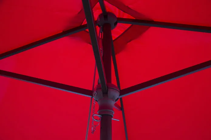 Classic Wood 6.5 Ft Square Patio Umbrella