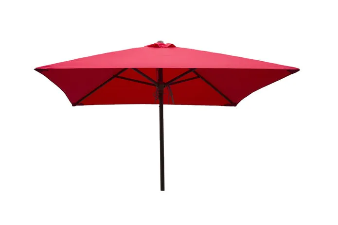 Classic Wood 6.5 Ft Square Patio Umbrella