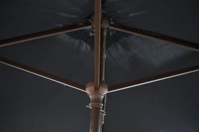 Classic Wood 6.5 Ft Square Patio Umbrella