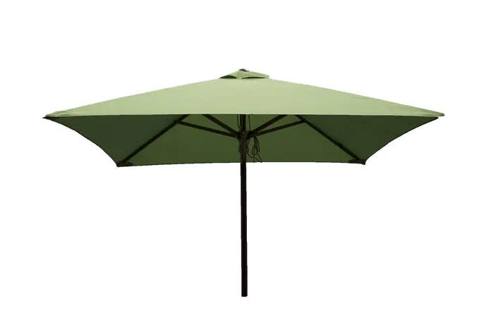 Classic Wood 6.5 Ft Square Patio Umbrella