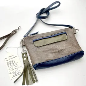 Crossbody Clutch in Smoke, Navy Blue, Olive